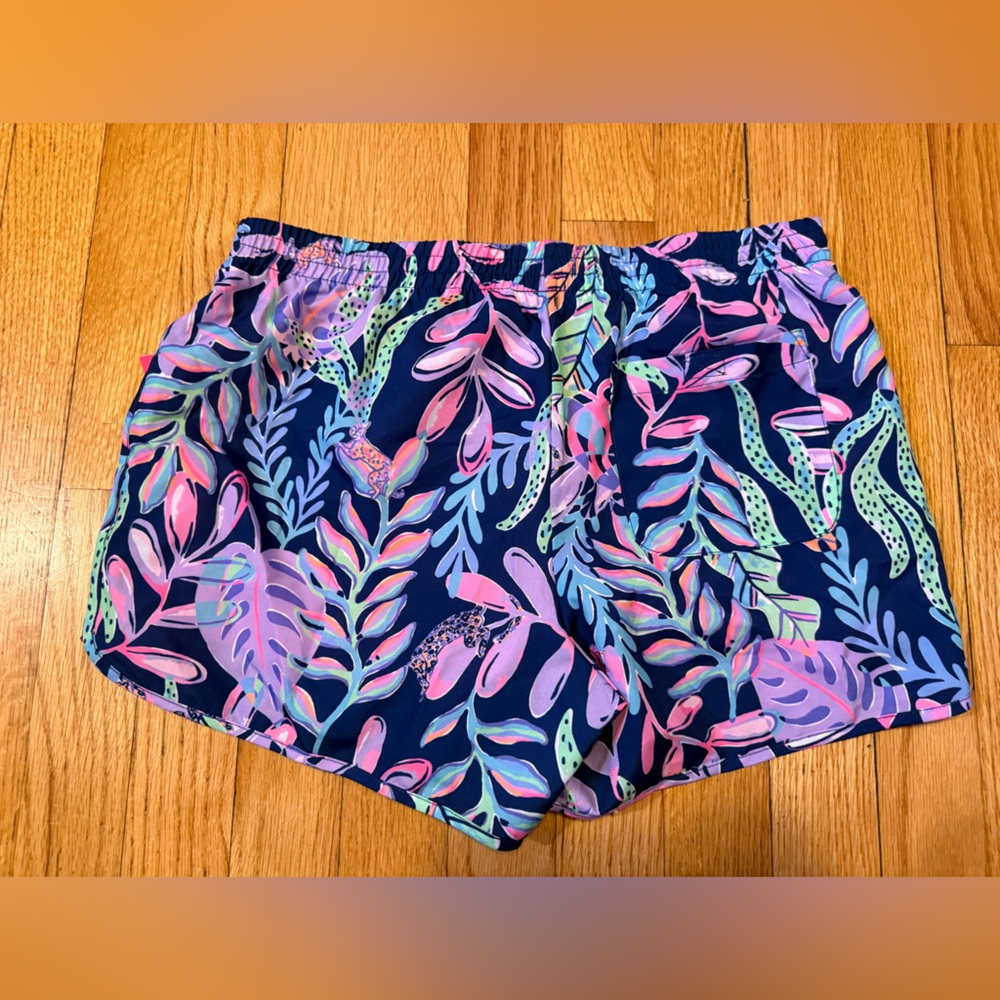 Lilly Pulitzer Pink and Blue Athletic Shorts XS NWT - Picture 2 of 5